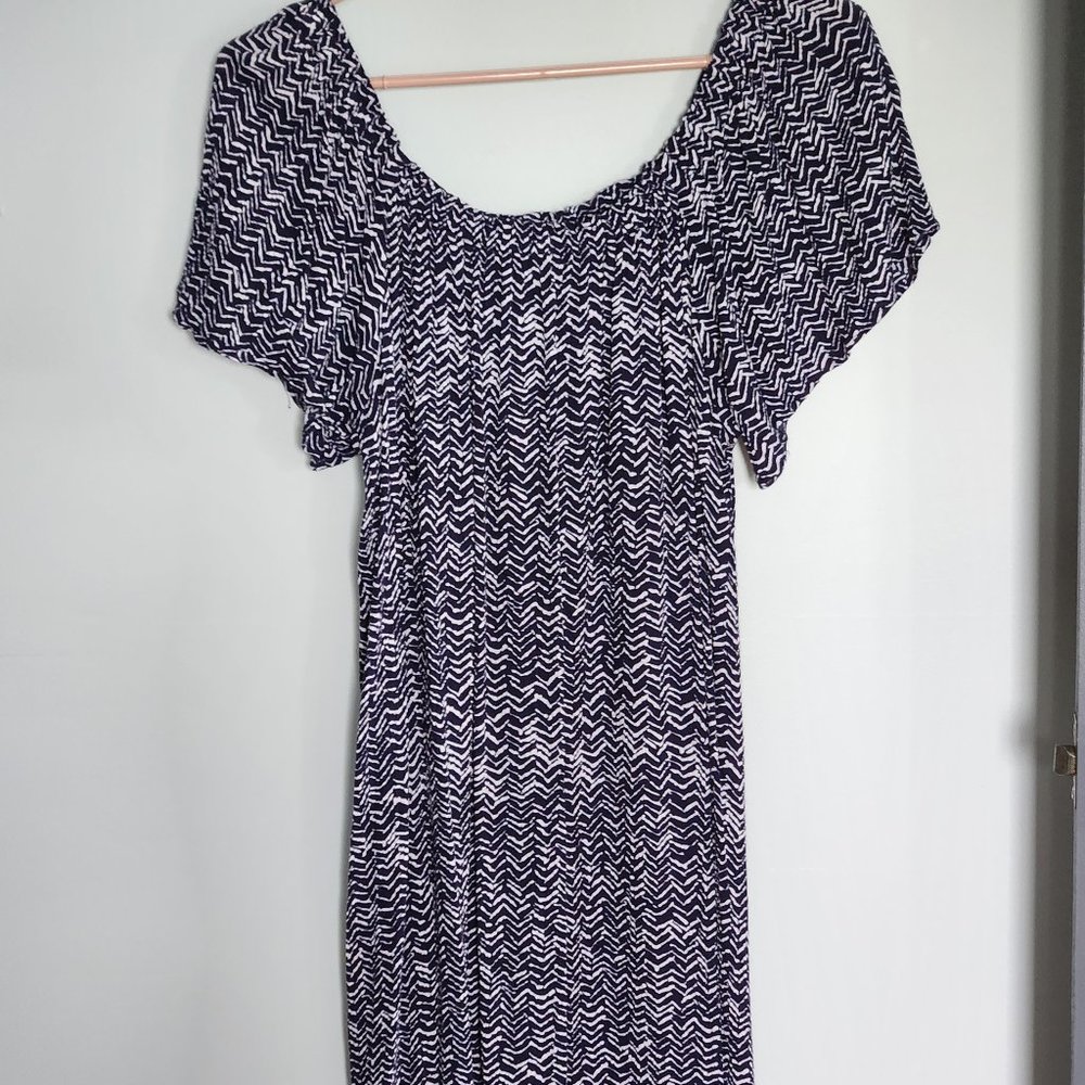 Summer Dress with Geo Pattern